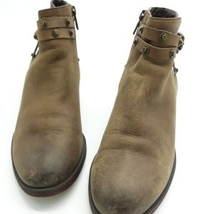 Halogen Distressed Leather Boots Size 7